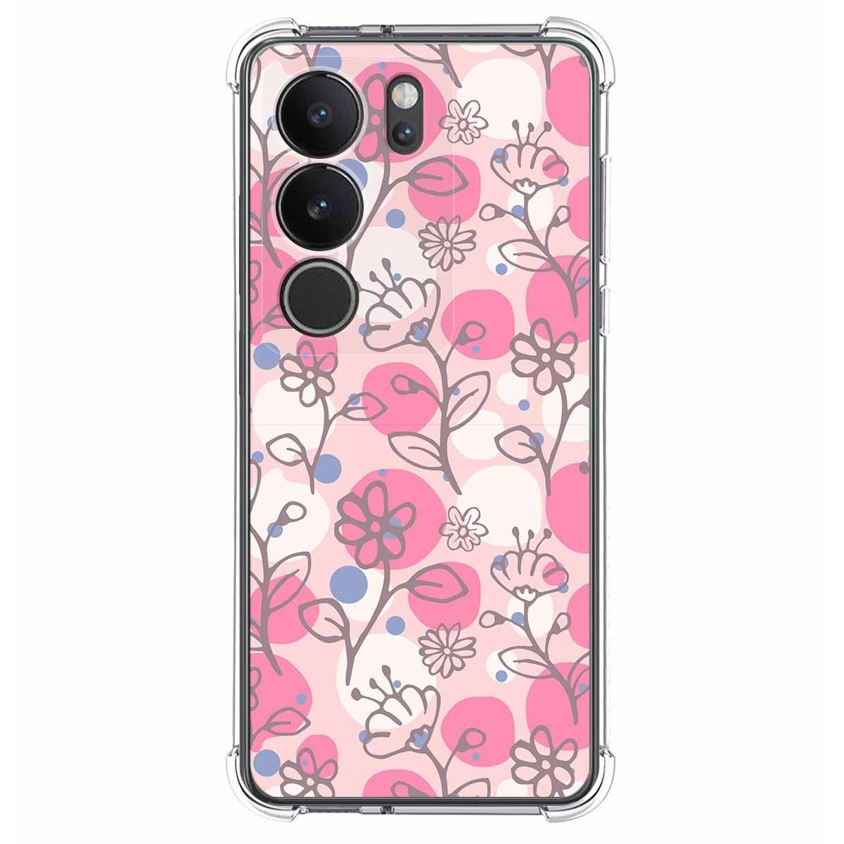 Funda Silicona Antigolpes para Vivo V29 5G diseño Flores 07 Dibujos