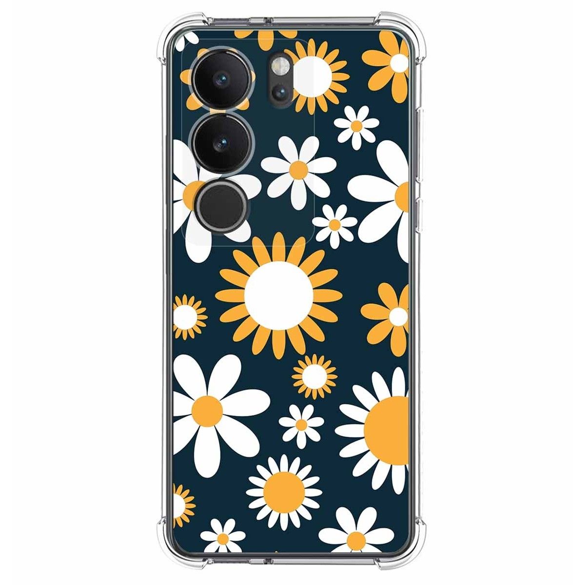 Funda Silicona Antigolpes para Vivo V29 5G diseño Flores 08 Dibujos
