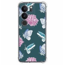 Funda Silicona Antigolpes para Vivo V29 5G diseño Flores 10 Dibujos
