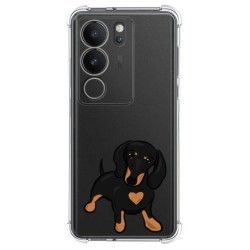 Funda Silicona Antigolpes para Vivo V29 5G diseño Perros 04 Dibujos