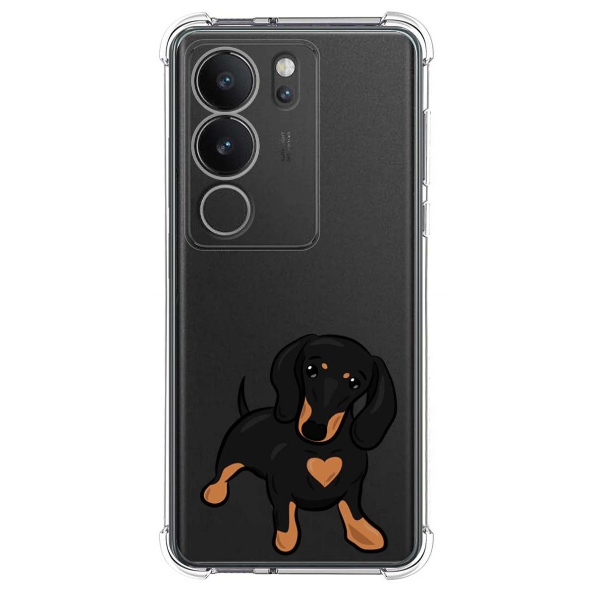 Funda Silicona Antigolpes para Vivo V29 5G diseño Perros 04 Dibujos