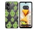 Funda Silicona Transparente para Zte Blade A33s diseño Cactus Dibujos