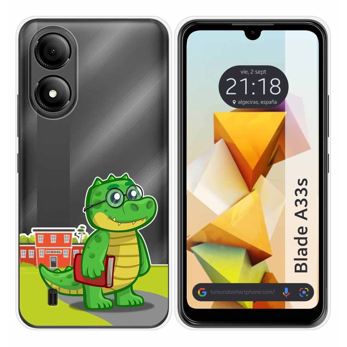 Funda Silicona Transparente para Zte Blade A33s diseño Coco Dibujos
