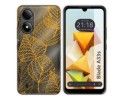 Funda Silicona Transparente para Zte Blade A33s diseño Hojas Dibujos