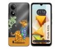 Funda Silicona Transparente para Zte Blade A33s diseño Jirafa Dibujos
