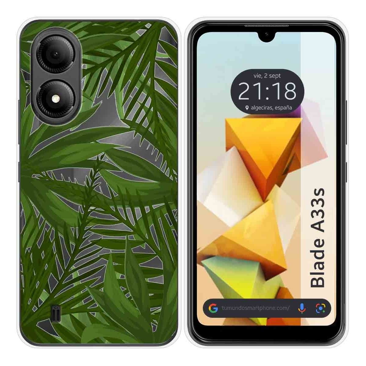 Funda Silicona Transparente para Zte Blade A33s diseño Jungla Dibujos