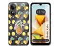 Funda Silicona Transparente para Zte Blade A33s diseño Piña Dibujos