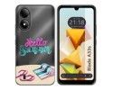 Funda Silicona Transparente para Zte Blade A33s diseño Summer Dibujos