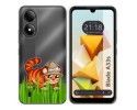 Funda Silicona Transparente para Zte Blade A33s diseño Tigre Dibujos