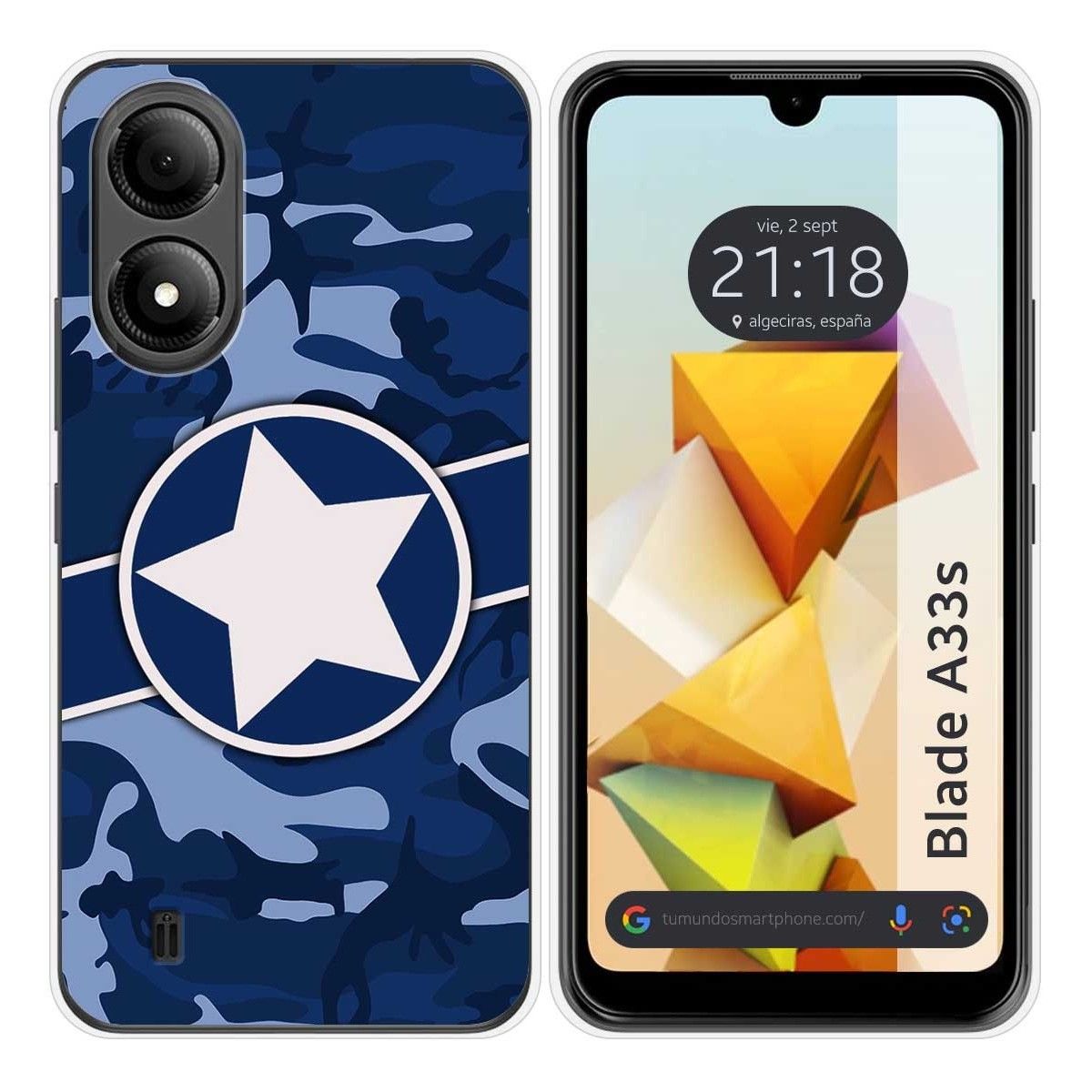 Funda Silicona para Zte Blade A33s diseño Camuflaje 03 Dibujos