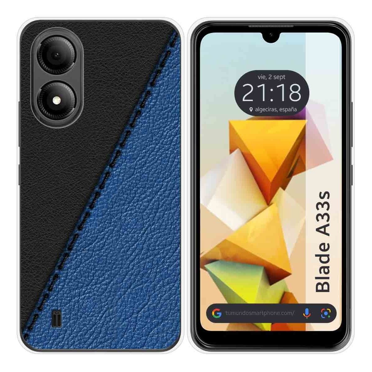 Funda Silicona para Zte Blade A33s diseño Cuero 02 Dibujos