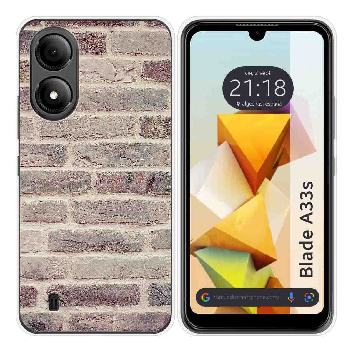 Funda Silicona para Zte Blade A33s diseño Ladrillo 01 Dibujos
