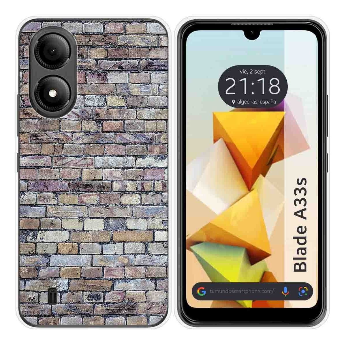 Funda Silicona para Zte Blade A33s diseño Ladrillo 02 Dibujos