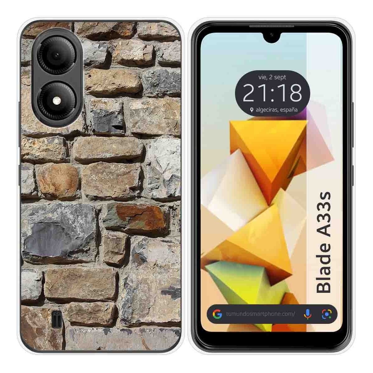 Funda Silicona para Zte Blade A33s diseño Ladrillo 03 Dibujos