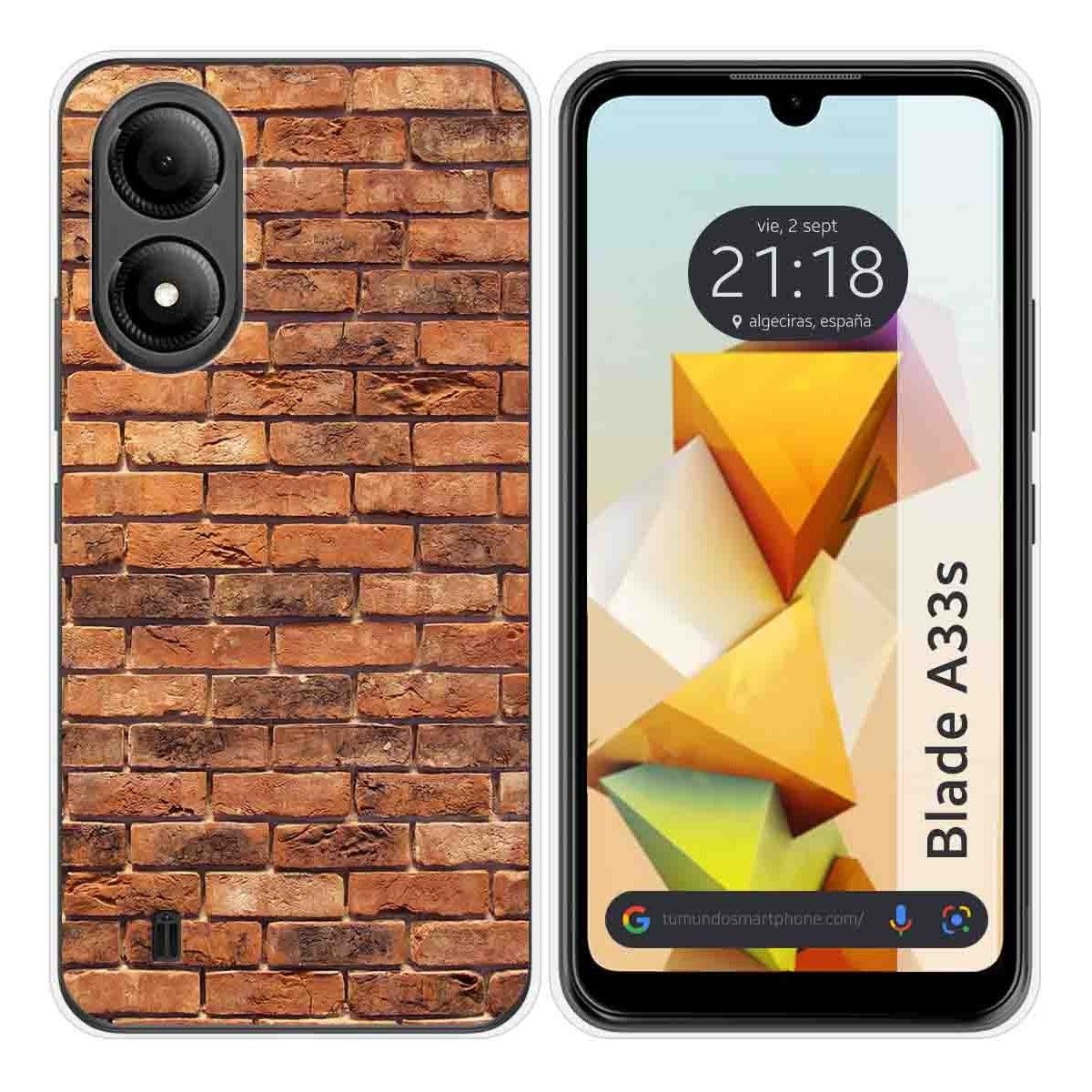 Funda Silicona para Zte Blade A33s diseño Ladrillo 04 Dibujos