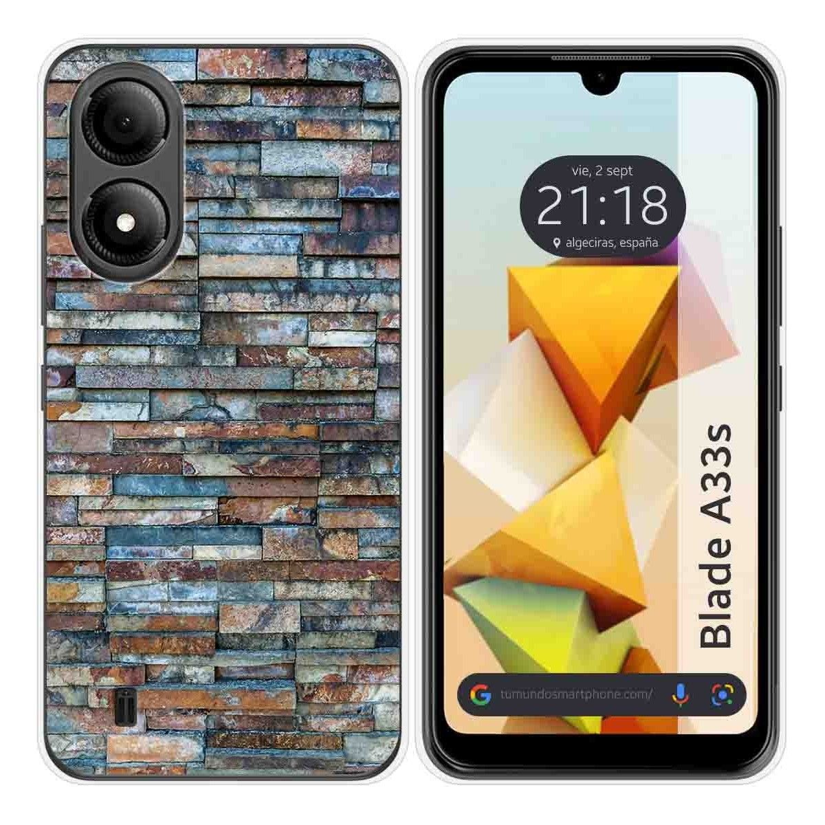 Funda Silicona para Zte Blade A33s diseño Ladrillo 05 Dibujos