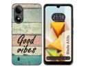 Funda Silicona para Zte Blade A33s diseño Madera 01 Dibujos