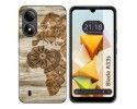 Funda Silicona para Zte Blade A33s diseño Madera 07 Dibujos