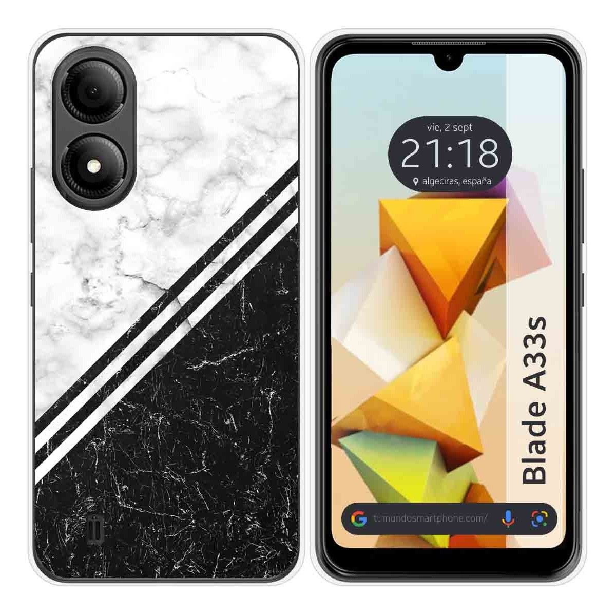 Funda Silicona para Zte Blade A33s diseño Mármol 01 Dibujos