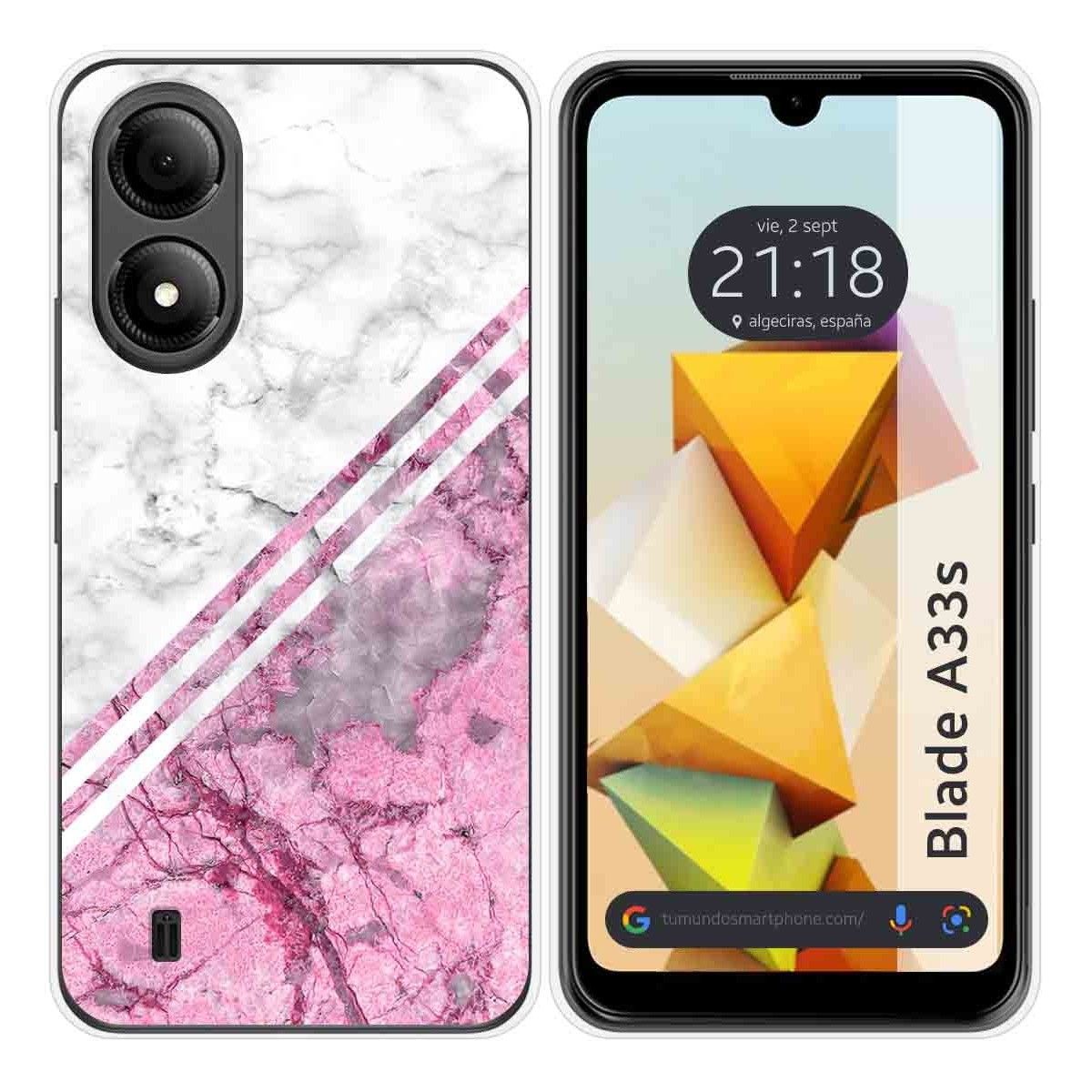 Funda Silicona para Zte Blade A33s diseño Mármol 03 Dibujos