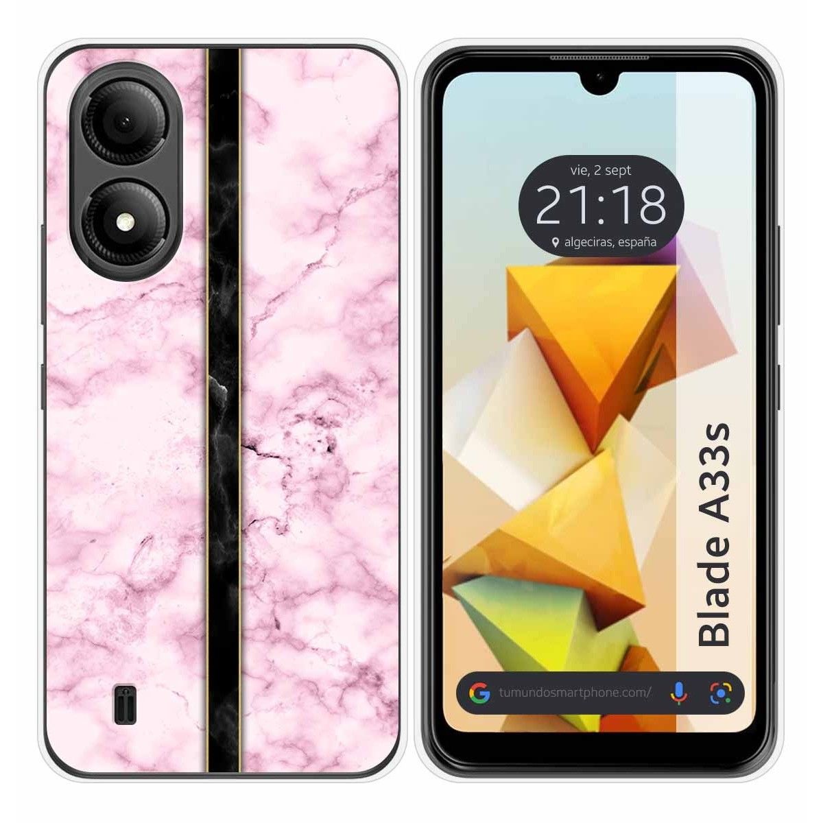 Funda Silicona para Zte Blade A33s diseño Mármol 04 Dibujos