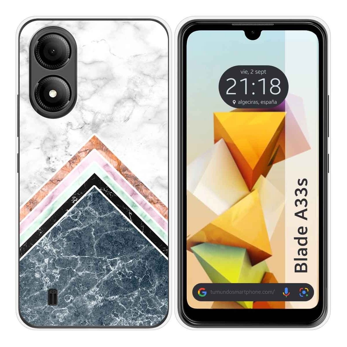 Funda Silicona para Zte Blade A33s diseño Mármol 05 Dibujos