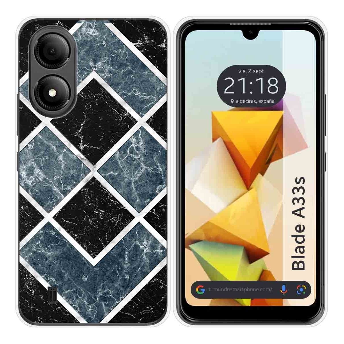 Funda Silicona para Zte Blade A33s diseño Mármol 06 Dibujos