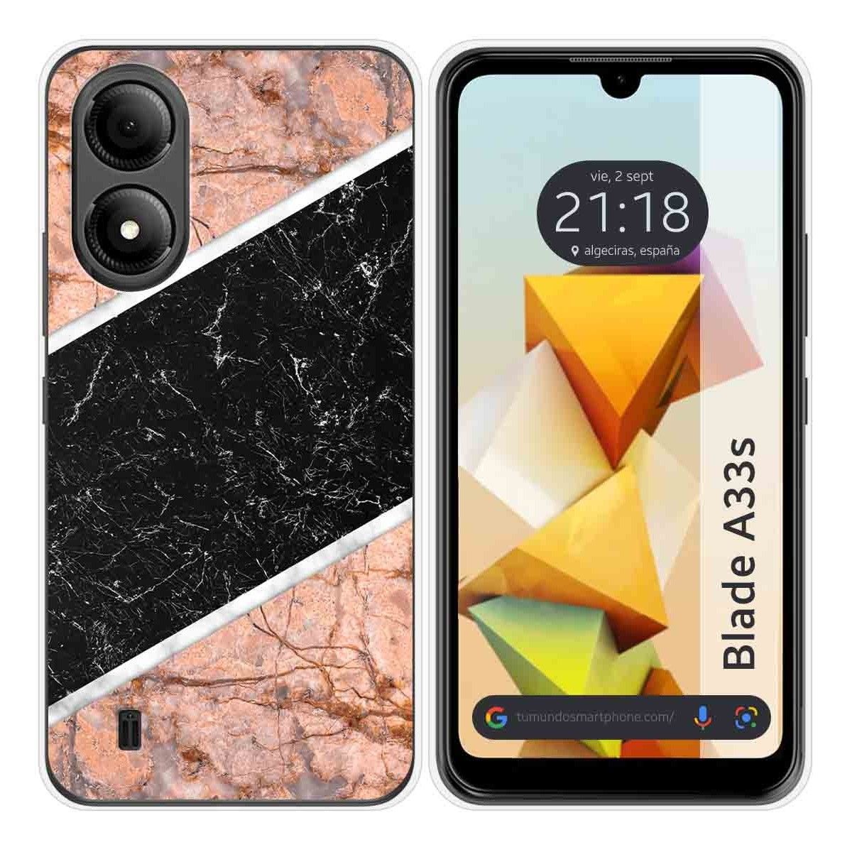 Funda Silicona para Zte Blade A33s diseño Mármol 07 Dibujos