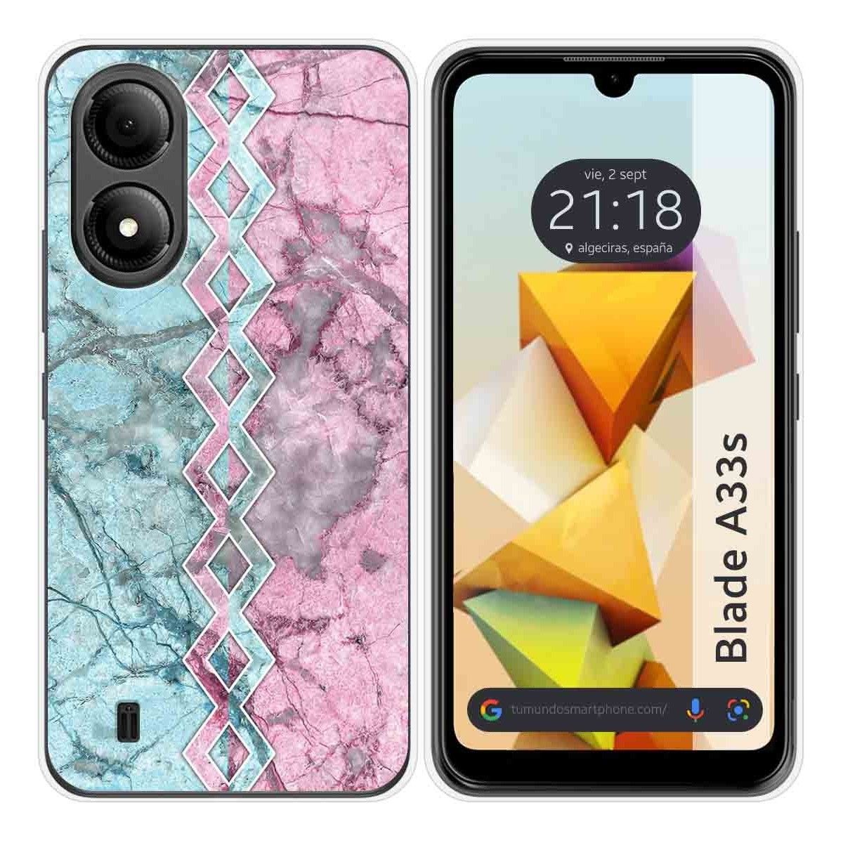 Funda Silicona para Zte Blade A33s diseño Mármol 08 Dibujos