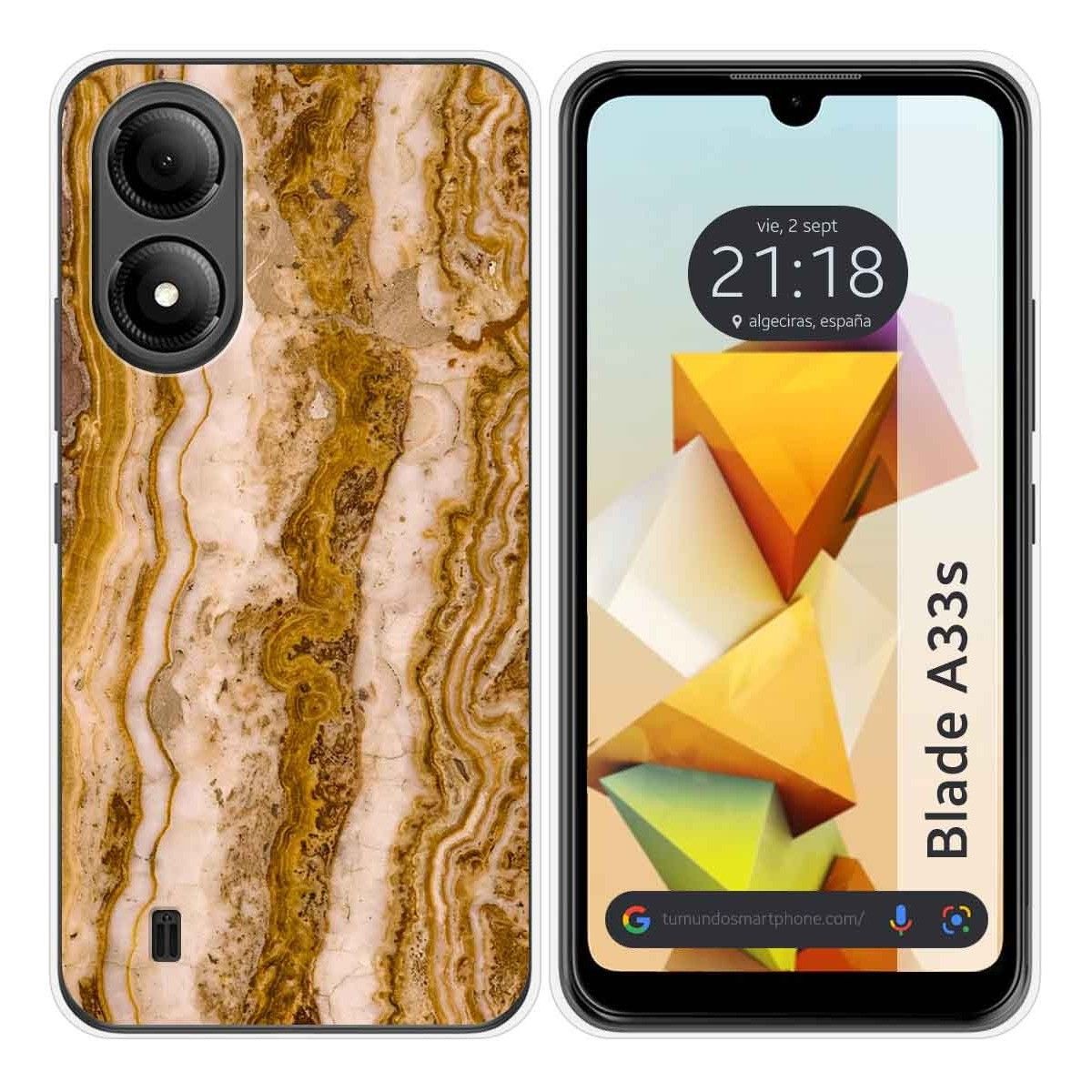 Funda Silicona para Zte Blade A33s diseño Mármol 10 Dibujos