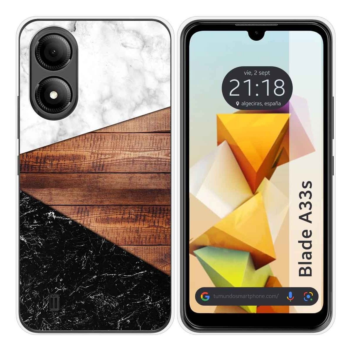 Funda Silicona para Zte Blade A33s diseño Mármol 11 Dibujos