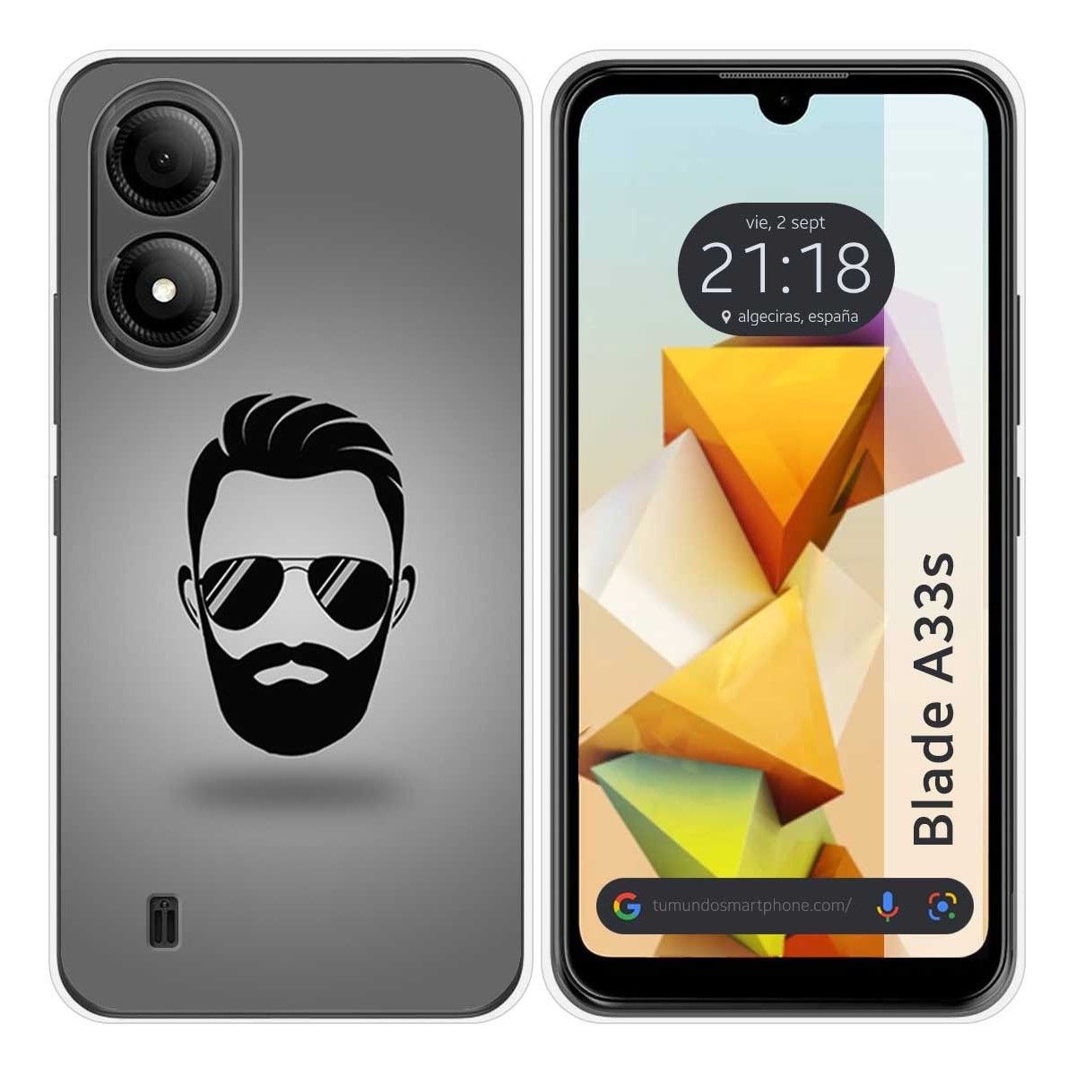 Funda Silicona para Zte Blade A33s diseño Barba Dibujos
