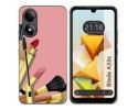 Funda Silicona para Zte Blade A33s diseño Brochas Dibujos