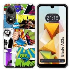 Funda Silicona para Zte Blade A33s diseño Comic Dibujos