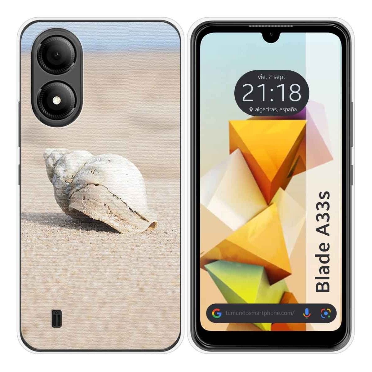 Funda Silicona para Zte Blade A33s diseño Concha Dibujos