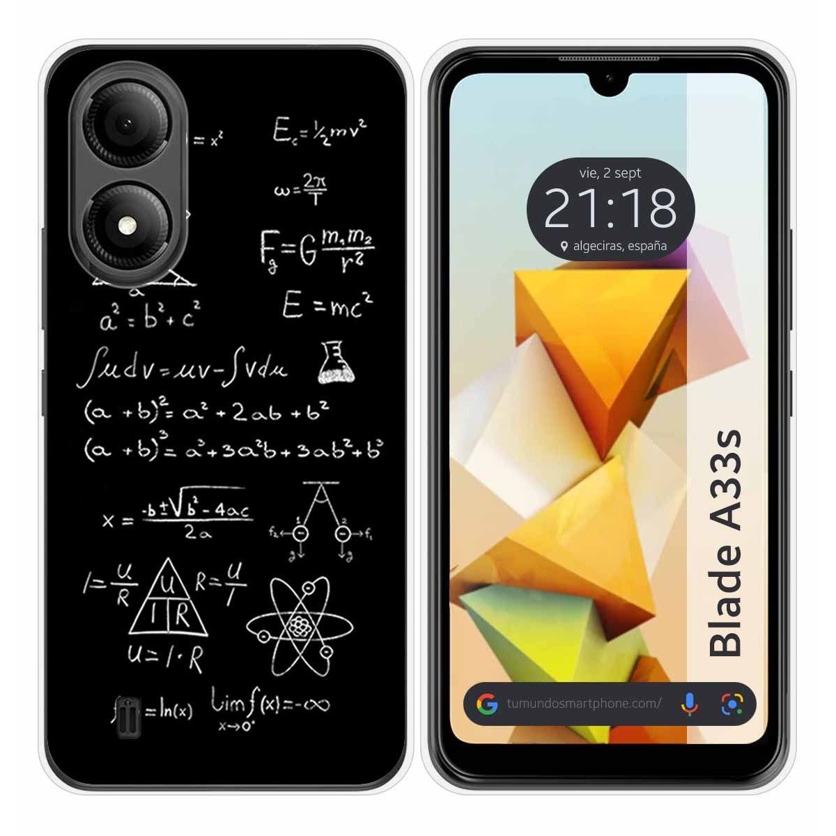 Funda Silicona para Zte Blade A33s diseño Formulas Dibujos