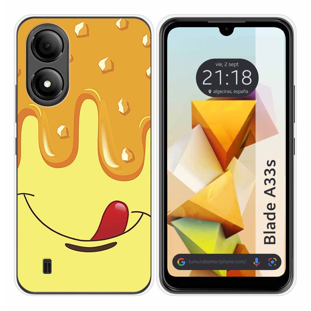 Funda Silicona para Zte Blade A33s diseño Helado Vainilla Dibujos
