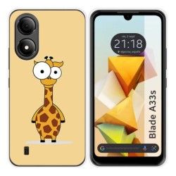 Funda Silicona para Zte Blade A33s diseño Jirafa Dibujos