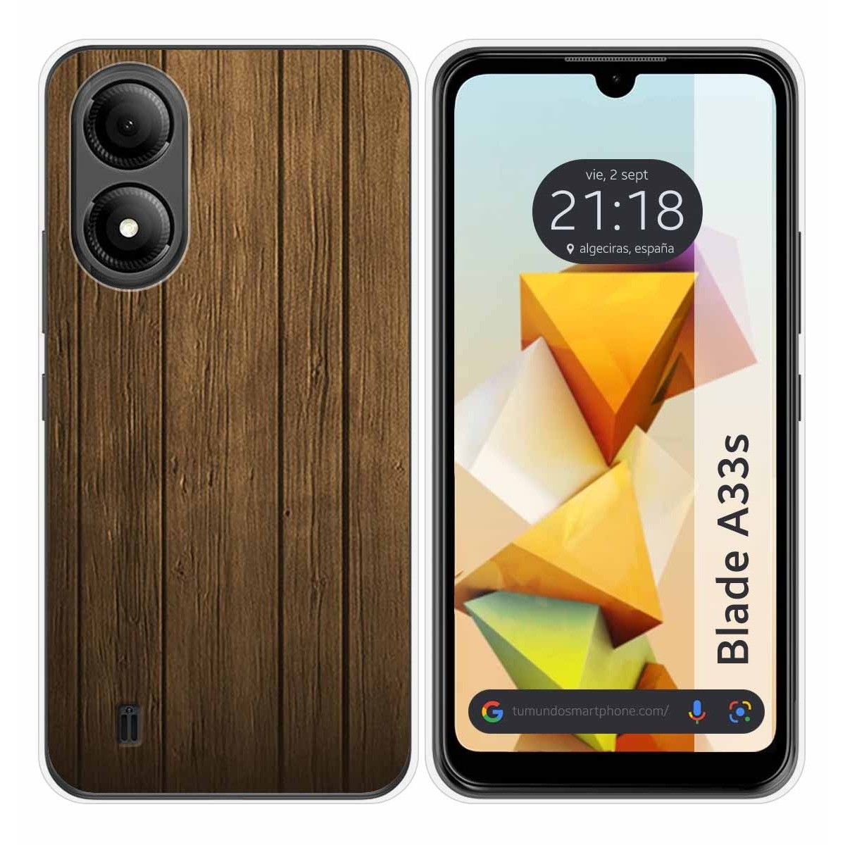 Funda Silicona para Zte Blade A33s diseño Madera Dibujos