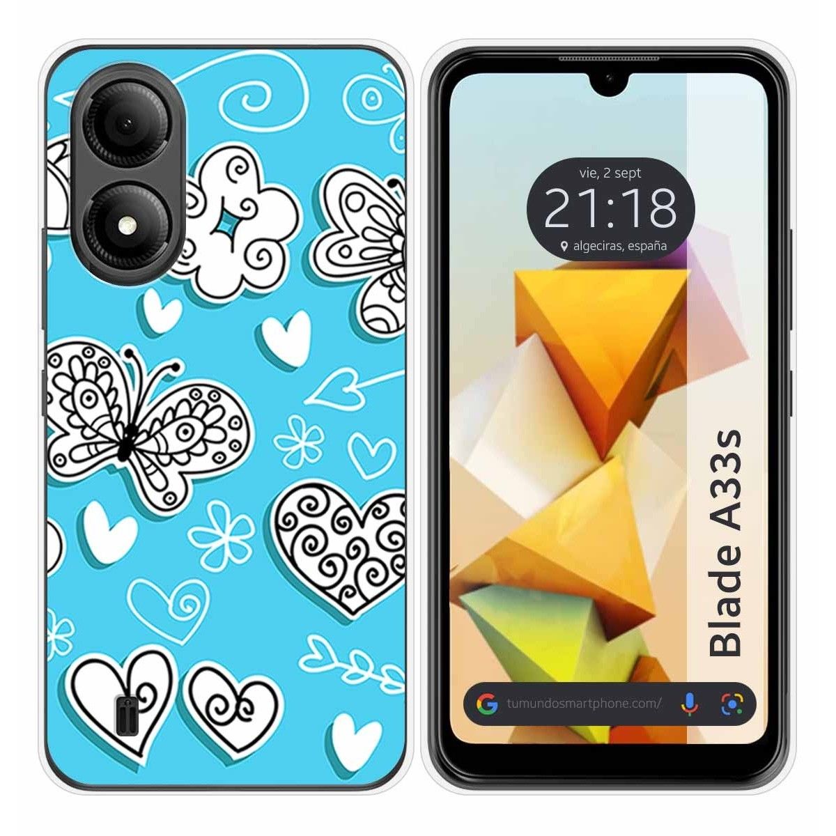 Funda Silicona para Zte Blade A33s diseño Mariposas Dibujos