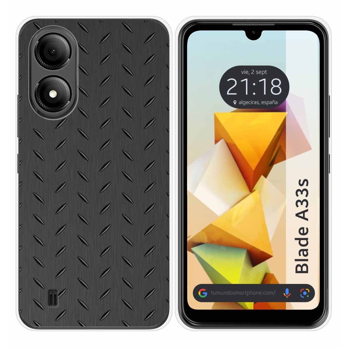 Funda Silicona para Zte Blade A33s diseño Metal Dibujos