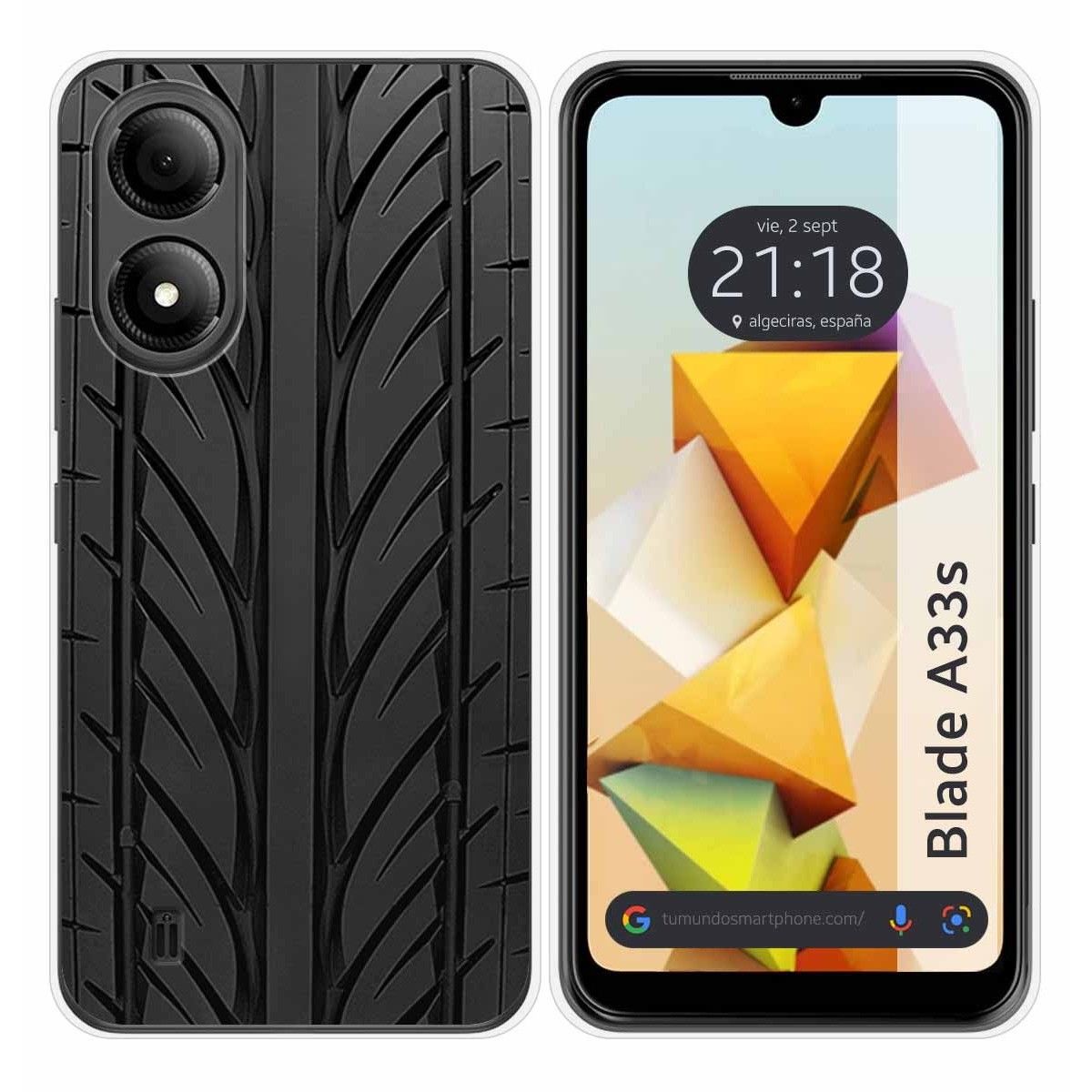Funda Silicona para Zte Blade A33s diseño Neumatico Dibujos