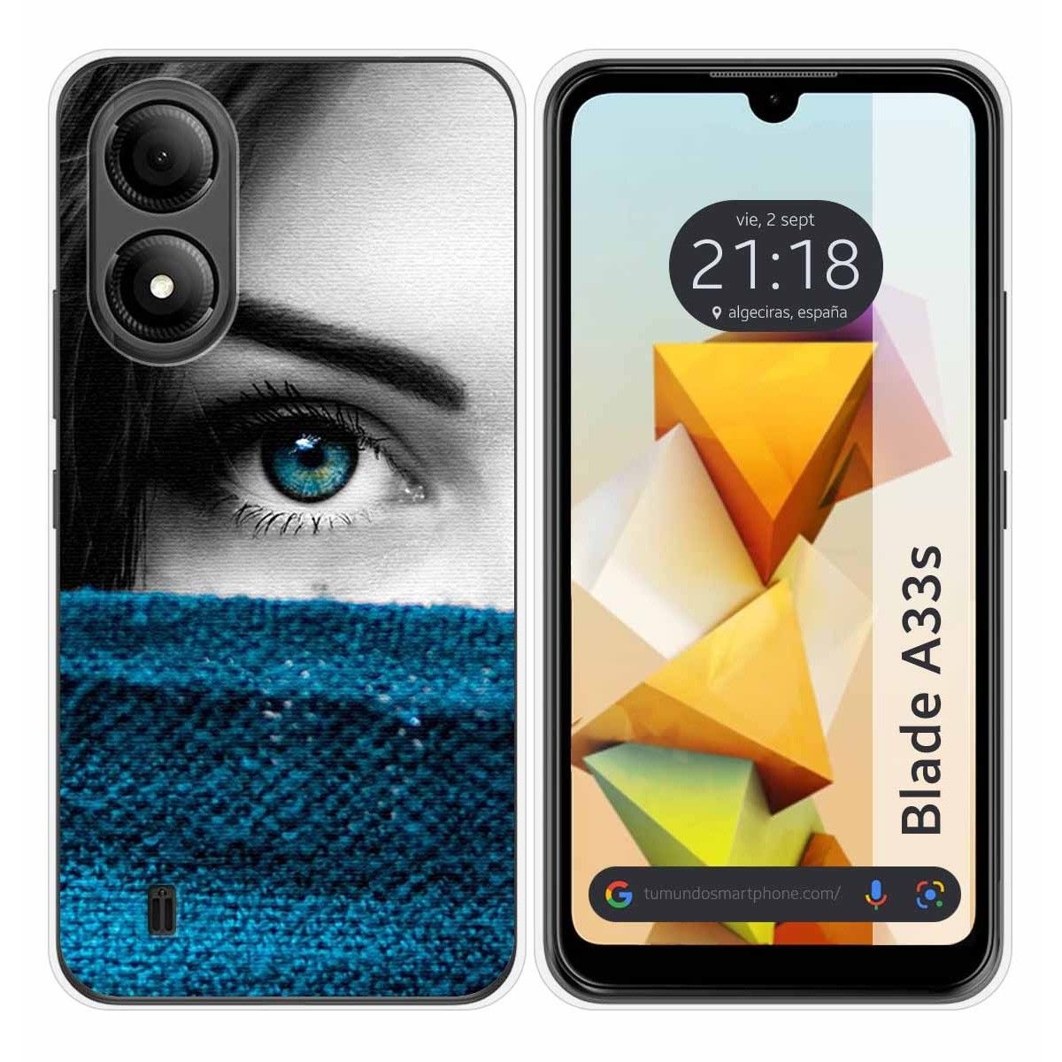 Funda Silicona para Zte Blade A33s diseño Ojo Dibujos