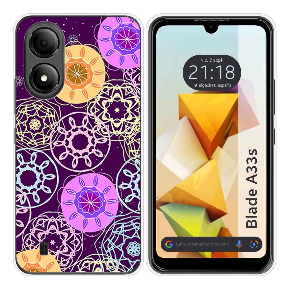 Funda Silicona para Zte Blade A33s diseño Radial Dibujos