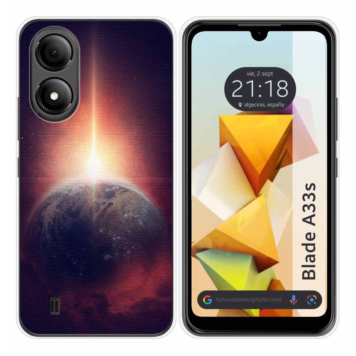 Funda Silicona para Zte Blade A33s diseño Tierra Dibujos