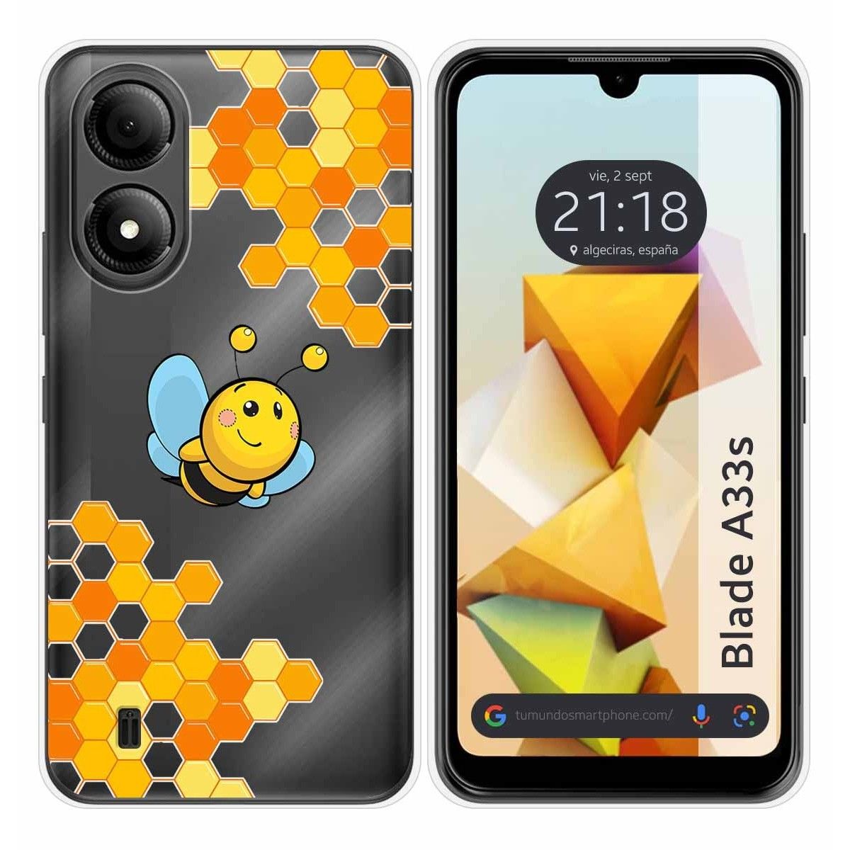 Funda Silicona para Zte Blade A33s diseño Abeja Dibujos