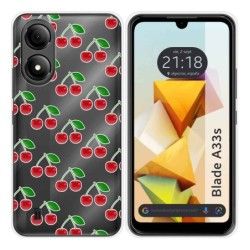 Funda Silicona para Zte Blade A33s diseño Cerezas Dibujos