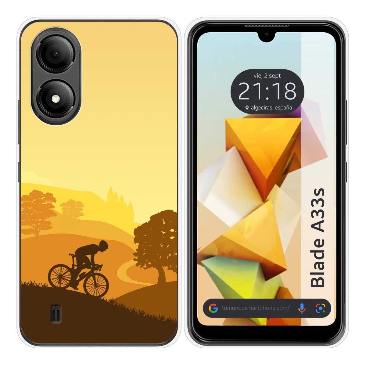 Funda Silicona para Zte Blade A33s diseño Ciclista Dibujos