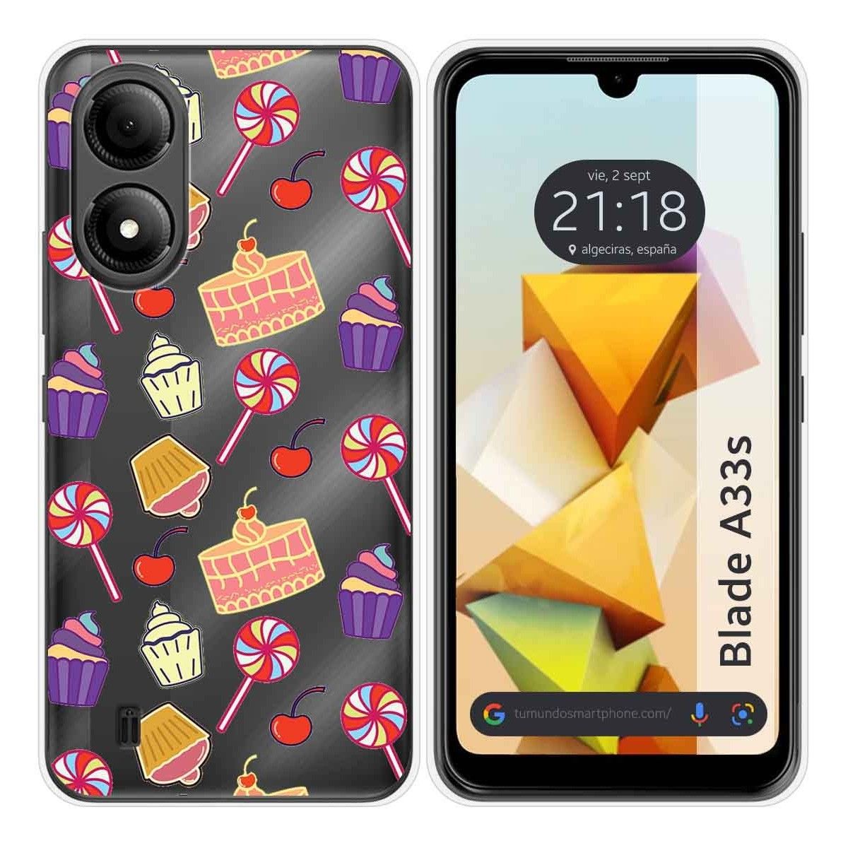 Funda Silicona para Zte Blade A33s diseño Dulces 01 Dibujos