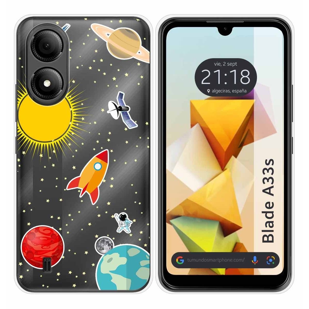 Funda Silicona para Zte Blade A33s diseño Espacio Dibujos